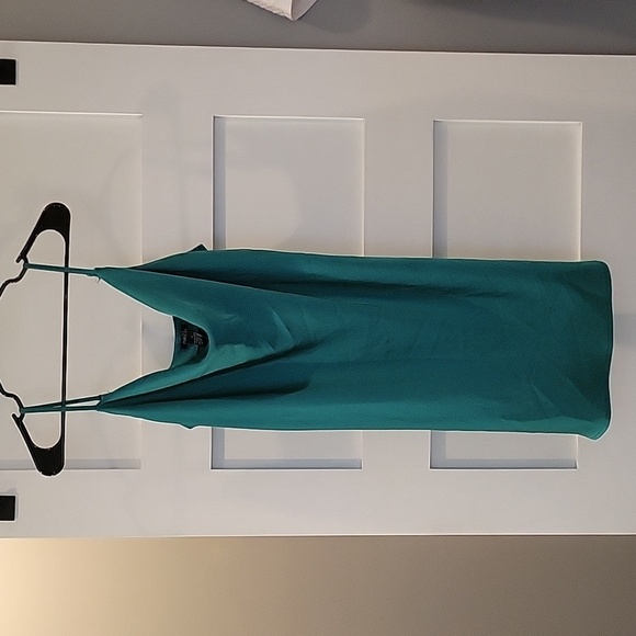 Rue21 emerald green satin slip dress, size medium - Picture 1 of 4